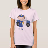 Politieagent van de vrouw Tshirts en cadeaus (Voorkant)