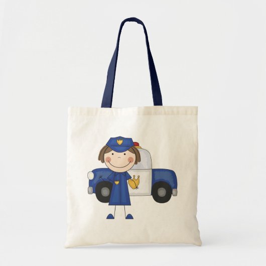 Politieagent van de vrouw Tshirts en cadeaus Tote Bag (Voorkant)