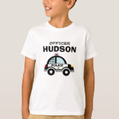 Politieagent van het kind in shirt met patrouillea (Voorkant)