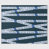 Politieagent Verjaardag Pensioen Kantoor Joke Cadeaupapier (Vlak)