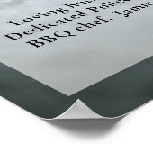 Politieagent viering van het leven, foto, begrafen poster (Hoek)