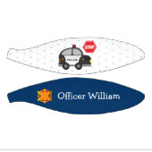 Politieagent voor kleine jongen en auto basketbal (Panelen)