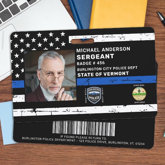 Politieagent Wetshandhaving Aangepaste foto-ID Badge