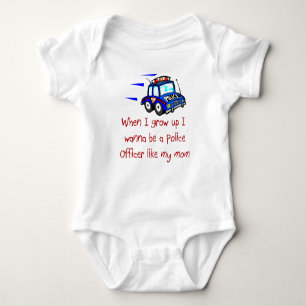 Politieagent zoals mijn Baby T-shirt