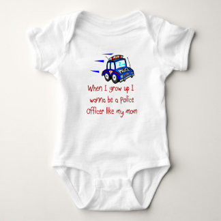 Politieagent zoals mijn Baby T-shirt