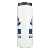 Politieagente cadeau. Britse politieagent WPC Pet Thermosbeker (Achterkant)