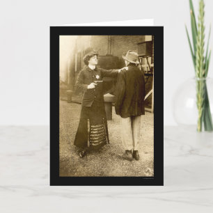 Politieagente die een Arrestatie 1909 maken Kaart