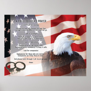 Politieagenten bidden poster