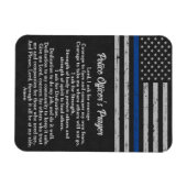 Politieagenten bidden Thin Blue Line Magneet (Horizontaal)