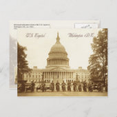 Politieagenten op het Amerikaanse hoofdkwartier Briefkaart (Voorkant / Achterkant)