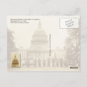 Politieagenten op het Amerikaanse hoofdkwartier Briefkaart (Achterkant)