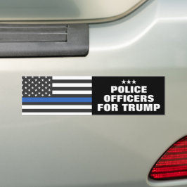 Politieagenten voor de Trump 2024-verkiezingen Bumpersticker