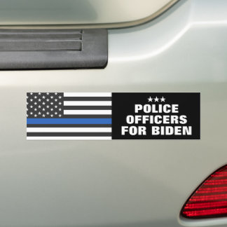 Politieagenten voor de verkiezingen van Biden 2024 Bumpersticker