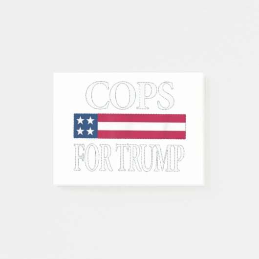 politieagenten voor trump post-it® notes (Voorkant)