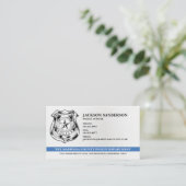 Politieambtenaar bij de rechtshandhaving, afdeling visitekaartje (Staand voorkant)