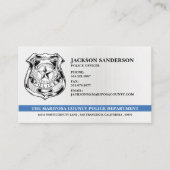 Politieambtenaar bij de rechtshandhaving, afdeling visitekaartje (Voorkant)