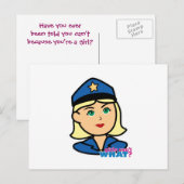 Politieambtenaar Briefkaart (Voorkant / Achterkant)