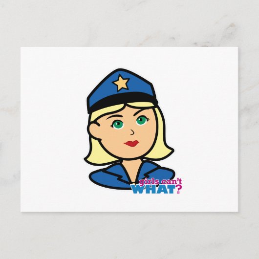 Politieambtenaar Briefkaart (Voorkant)