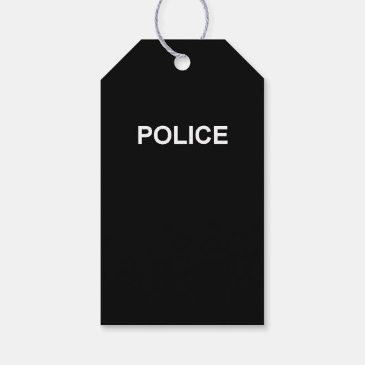 Politieambtenaar Cadeaulabel (Achterkant)