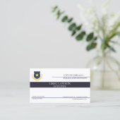 Politieambtenaar | De vlag van de politie van de T Visitekaartje (Staand voorkant)