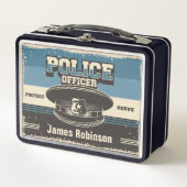 Politieambtenaar Gepaseerd Pet Gepersonaliseerd (Voorkant)