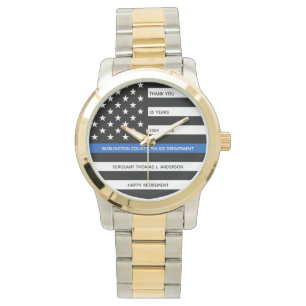 Politieambtenaar Gift Law Enforcement Retirement Horloge