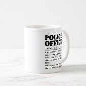 Politieambtenaar Koffiemok (Voorkant rechts)