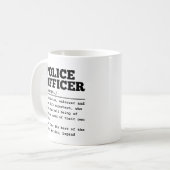 Politieambtenaar Koffiemok (Voorkant links)