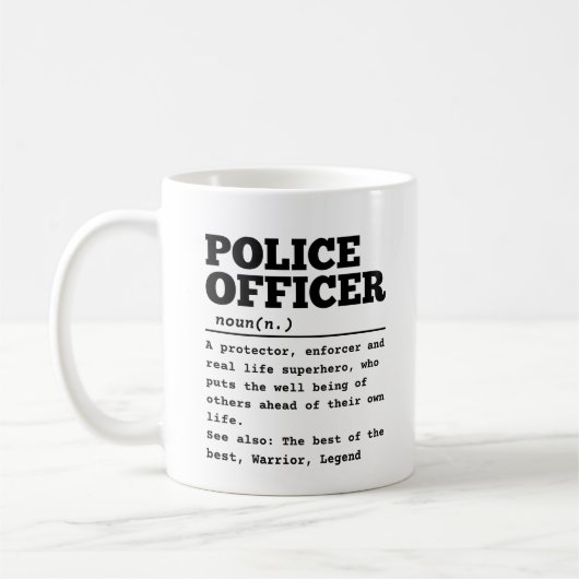 Politieambtenaar Koffiemok (Links)