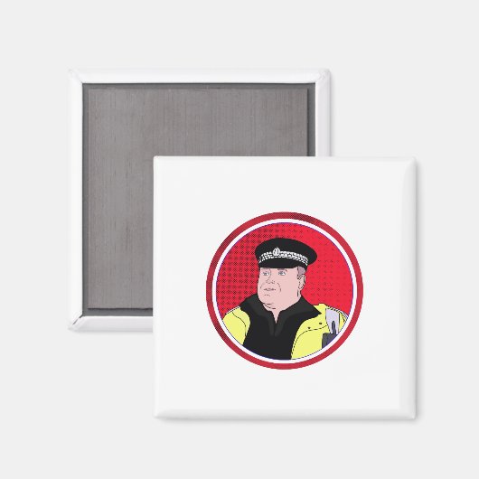 Politieambtenaar Magneet (Voorkant / Achterkant)
