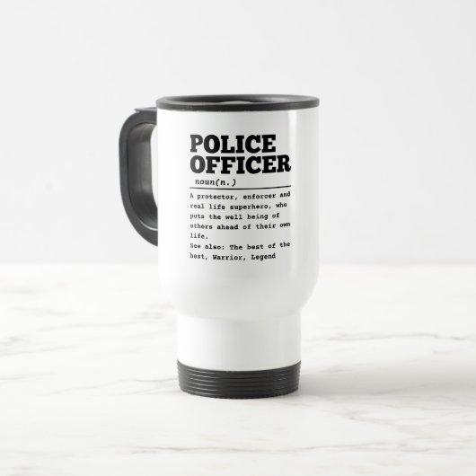 Politieambtenaar Reisbeker (Voorkant links)