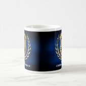 Politieambtenaar schild gepersonaliseerd koffiemok (Center)