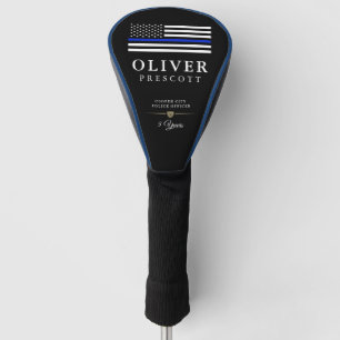 Politieambtenaar Service Jubileum Black Golfheadcover