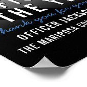 Politieambtenaar van het Jaar Waarmering werknemer Poster (Hoek)