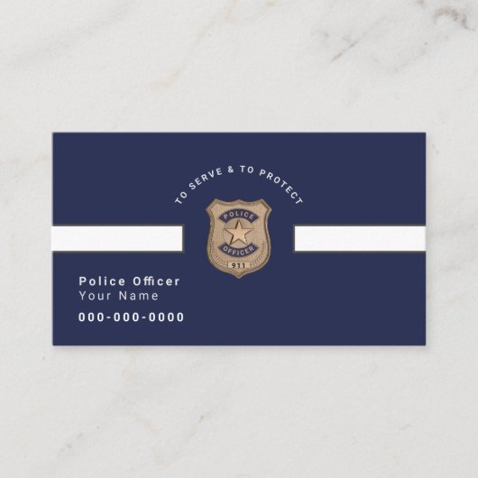 Politieambtenaar Visitekaartje (Voorkant)