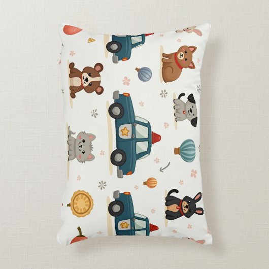 Politieauto Accent Pillow Accent Kussen (Voorkant(Verticaal))