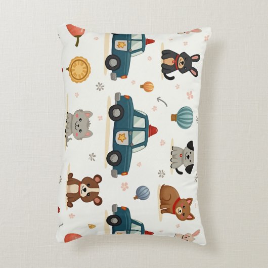 Politieauto Accent Pillow Kussen (Achterkant (Verticaal))