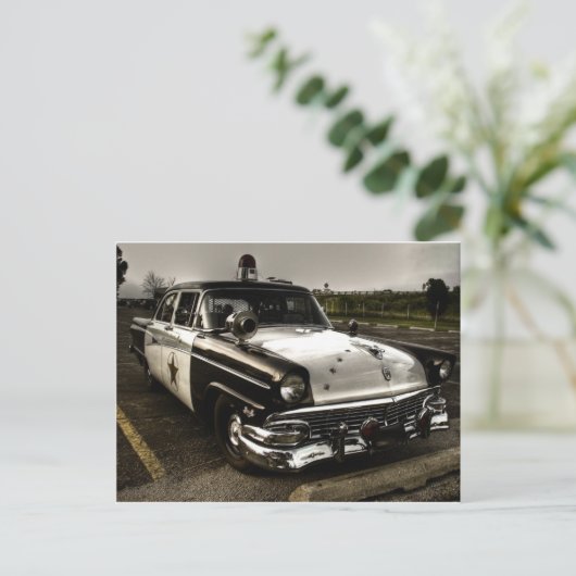  politieauto briefkaart (Staand voorkant)