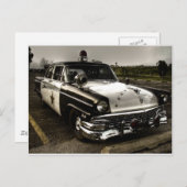 politieauto briefkaart (Voorkant / Achterkant)