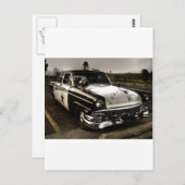 politieauto briefkaart (Voorkant / Achterkant)