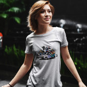 Politieauto-Cartoon T-shirt