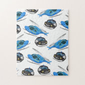 Politieauto en helikopter legpuzzel (Verticaal)