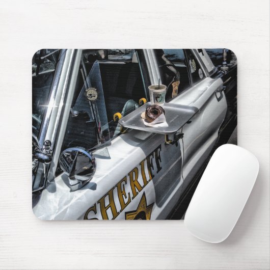  politieauto muismat (Met muis)