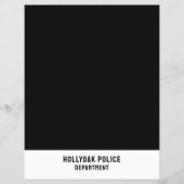 Politieauto Siren, politiefunctionaris, aanwerving Flyer (Achterkant)