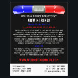 Politieauto Siren, politiefunctionaris, aanwerving Flyer<br><div class="desc">Politieauto Siren,  politiefunctionaris Recht Recruitment Flyer van de Visitekaartje Store.</div>