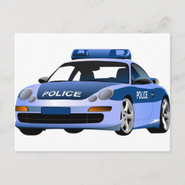 politieauto stad staat dienen beschermen patrouill briefkaart
