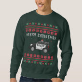 Politieauto Ugly KerstSweater Trui (Voorkant)