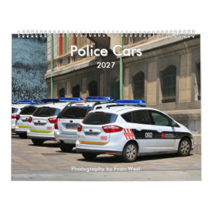 Politieauto's 2027 Agenda Kalender