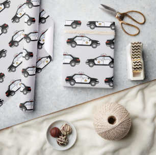 Politieauto's Cadeaupapier