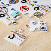 Politieauto's Jigzaag Puzzle Daisy Legpuzzel (Zijkant)